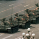 The famous “Tank Man” photo, taken during the pro-democracy protests in Tiananmen Square on June 5, 1989